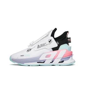 Anta AT91 Catapult Force Technology Anti Slip Wear Resistant Low Top Running Shoes Women's White Black