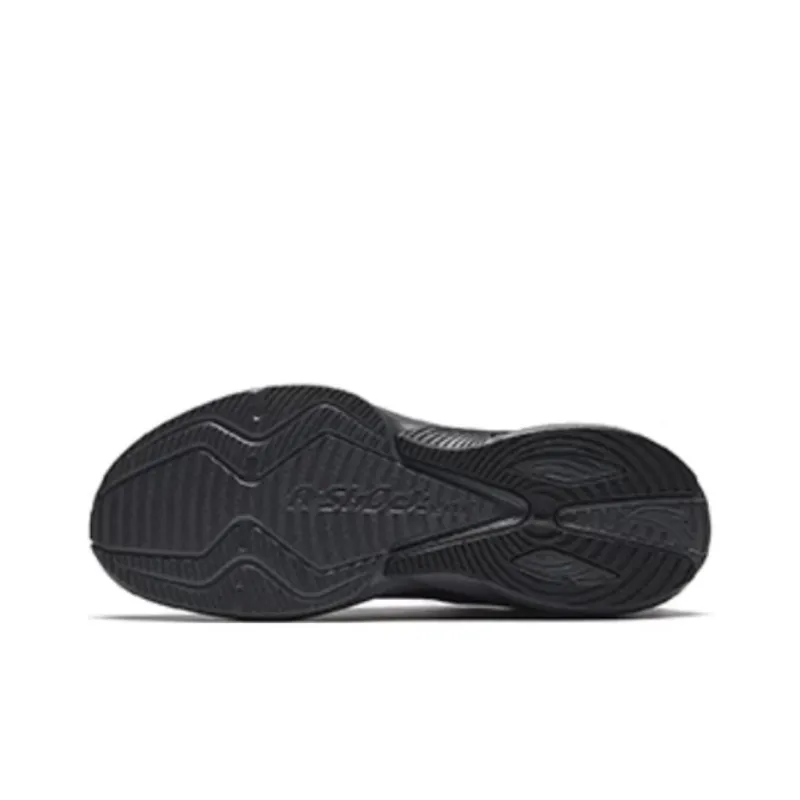 Anta A Shock Cushioned Slip Resistant Low Top Casual Running Shoes Men's Basic Black-3