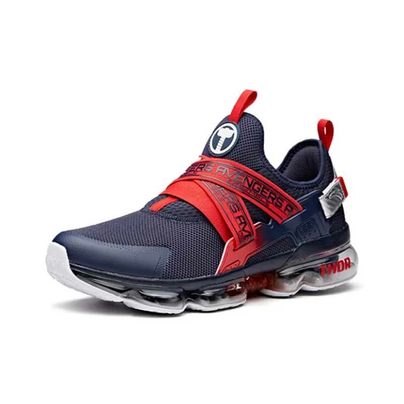 MARVEL x Anta SEEED Anti Slip Wear Resistant Low Top Running Shoes Men's Blue Red-2