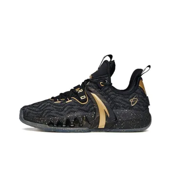 ANTA GH2 Basketball Shoes Men Low Top Black/Gold