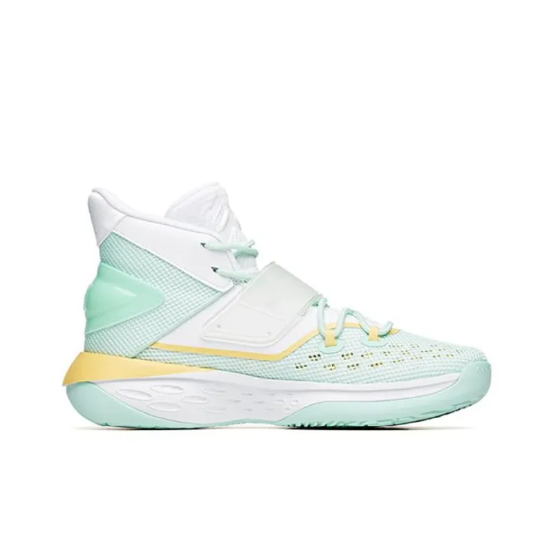 ANTA KT Ice Basketball Shoes Men High Top Porcelain Green/ANTA White/Light Yellow-1