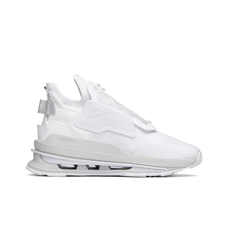 Anta AT91 Abrasion Resistant Breathable Low Top Running Shoes Men's Anta White-1