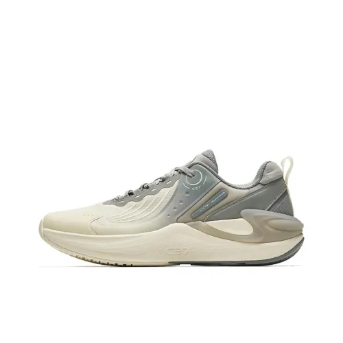 ANTA C37+ Running Shoes Men Low-Top Light Beige/Granite Gray