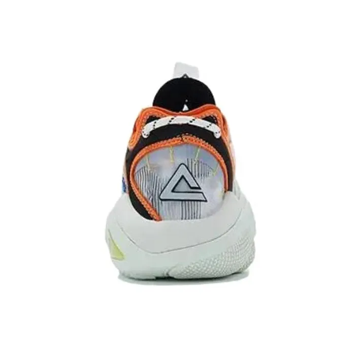 PEAK State Pole 6371 Casual Shoes Women's Low Top Ecru/Orange-3