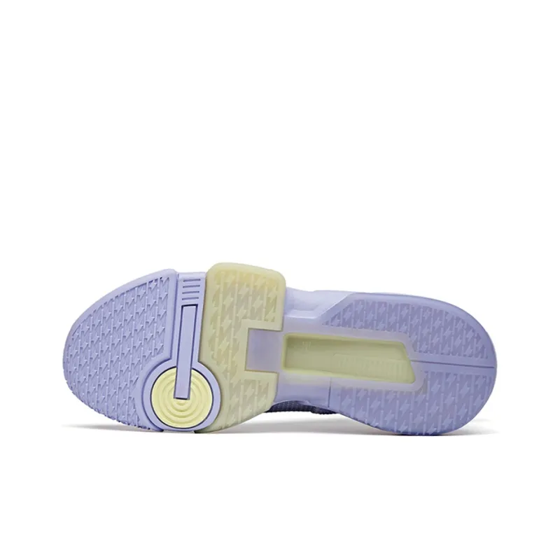 Anta Craze 2 Anti-Slip Wear-Resistant Mid-Top Performance Basketball Shoes Men's Light Purple-4