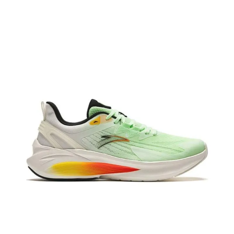 Anta Stinger 5 Durable Breathable Low Top Running Shoes Men's White Green-1