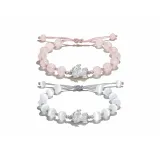Chinese Auspicious Animal Baby Bracelet[Gray+Pink]
