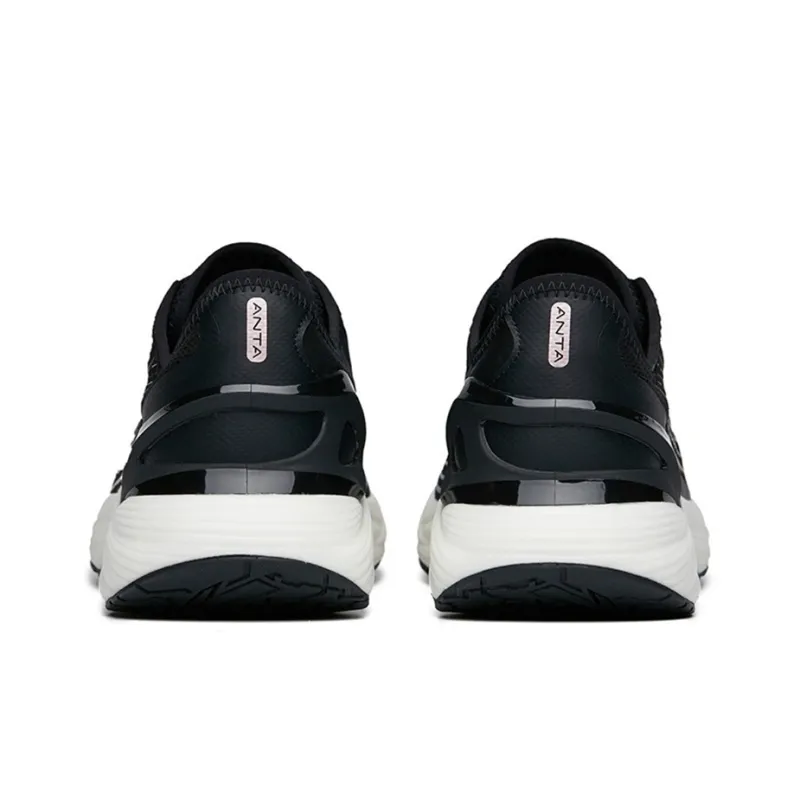 Anta Tron 2.0 Cushioning Anti Slip And Wear Resistant Low Top Running Shoes Women's Black White-3