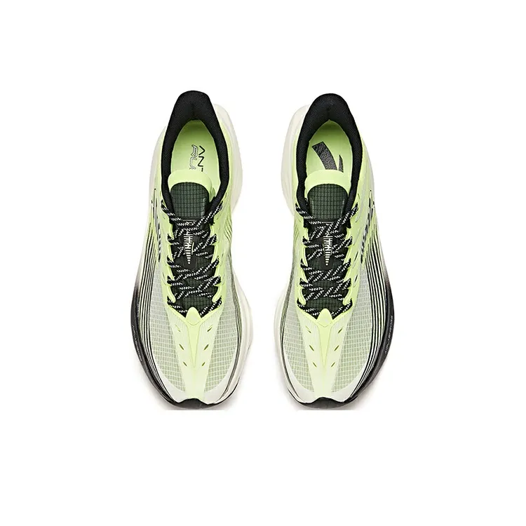 Anta Edge Cushioned Slip-Resistant Abrasion-Resistant Breathable Low-Top Running Shoes Men's Yellow Black-3