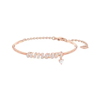 Swarovski Rose Gold Tone Plated Bangles Women's Rose Gold