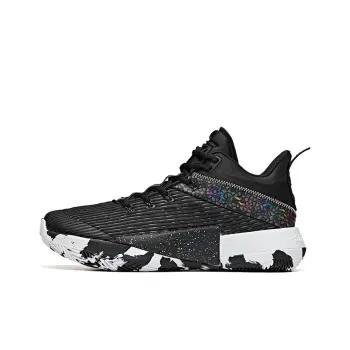 Anta Attack 2 Durable Breathable Mid Top Basketball Shoes Men's Black