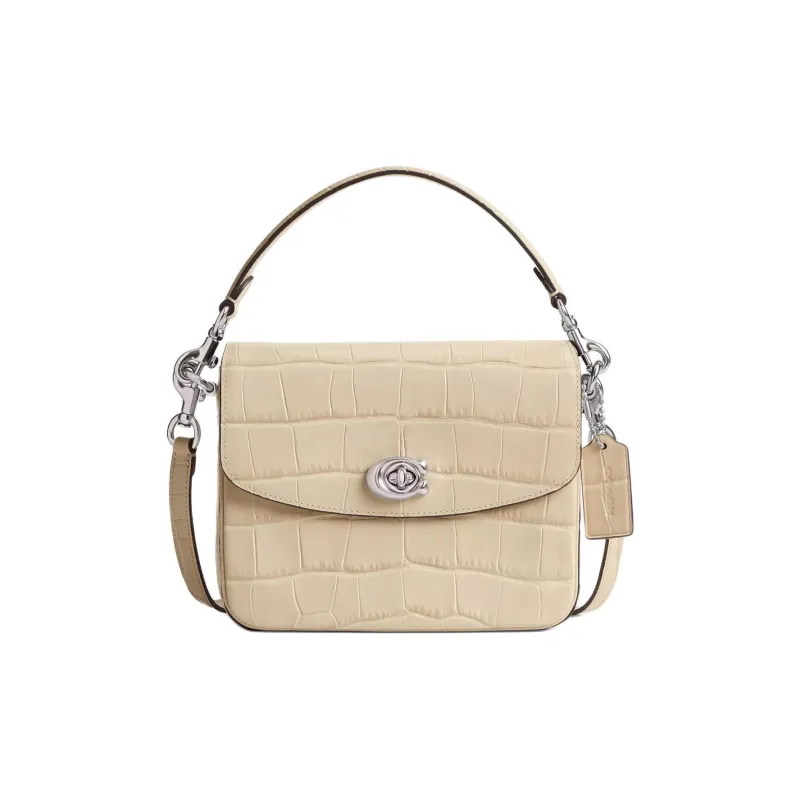COACH Cassie Calfskin Handbag, Shoulder Bag, Crossbody Bag Small Size Women's Ivory White-0