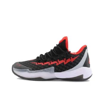 PEAK Lu Wei Basketball Shoes Men Low Top Black/Red