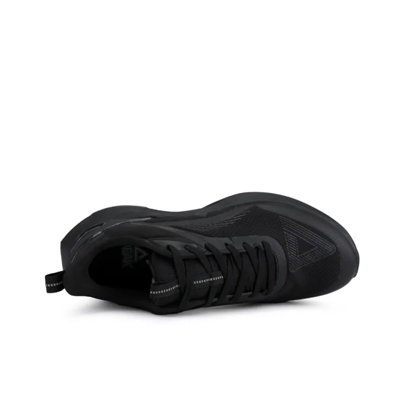 PEAK State Extremely Large Triangle 1.0 Running Shoes Men Low Top All Black-2