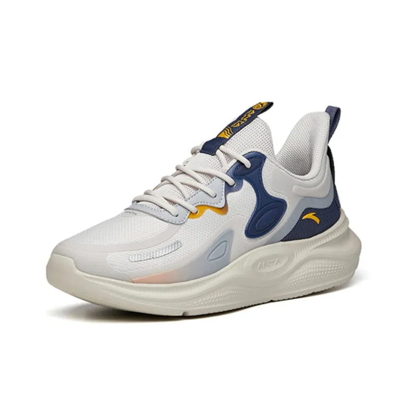 ANTA The Cloud 2 Leather Patch 'Grey Blue Navy'-2
