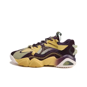 LUFUGONGBOWUGUAN x PEAK State Pole 6371 Durable Breathable Chunky Sneakers Fruit Green Purple