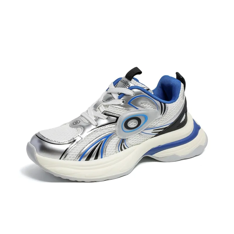 ZOIBBOE Anti Slip Wear Resistant Breathable Height Increasing Low Top Chunky Sneakers Unisex-11