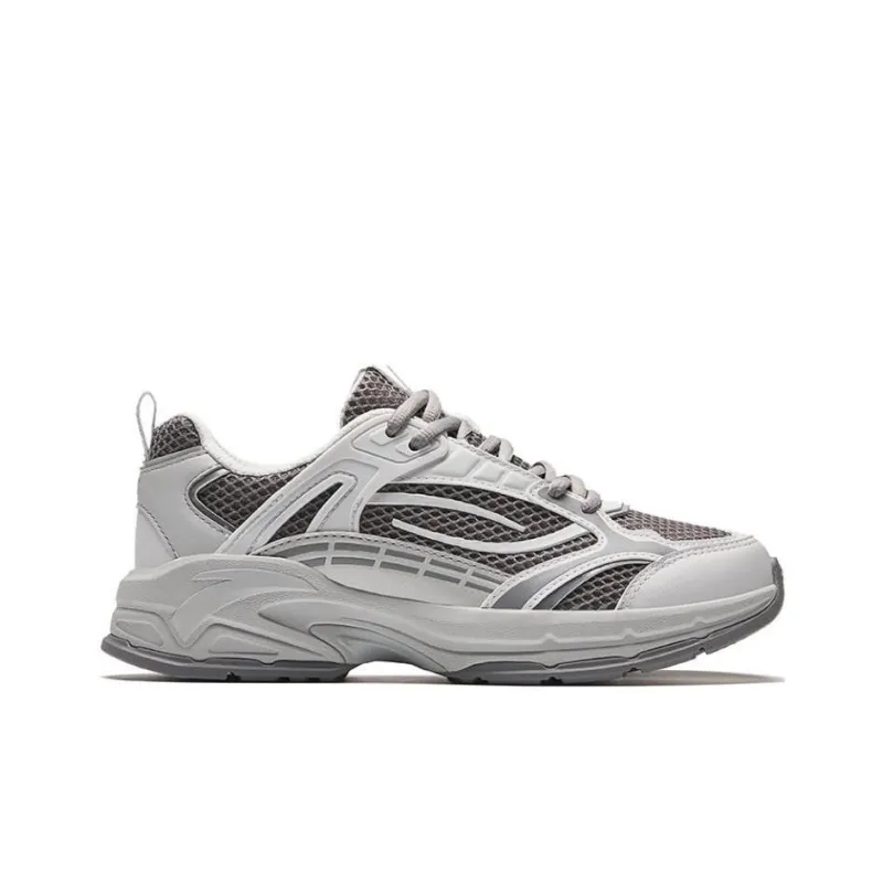 Anta Millennium Glacier Slip Resistant Low Top Casual Shoes Women's Gray-1