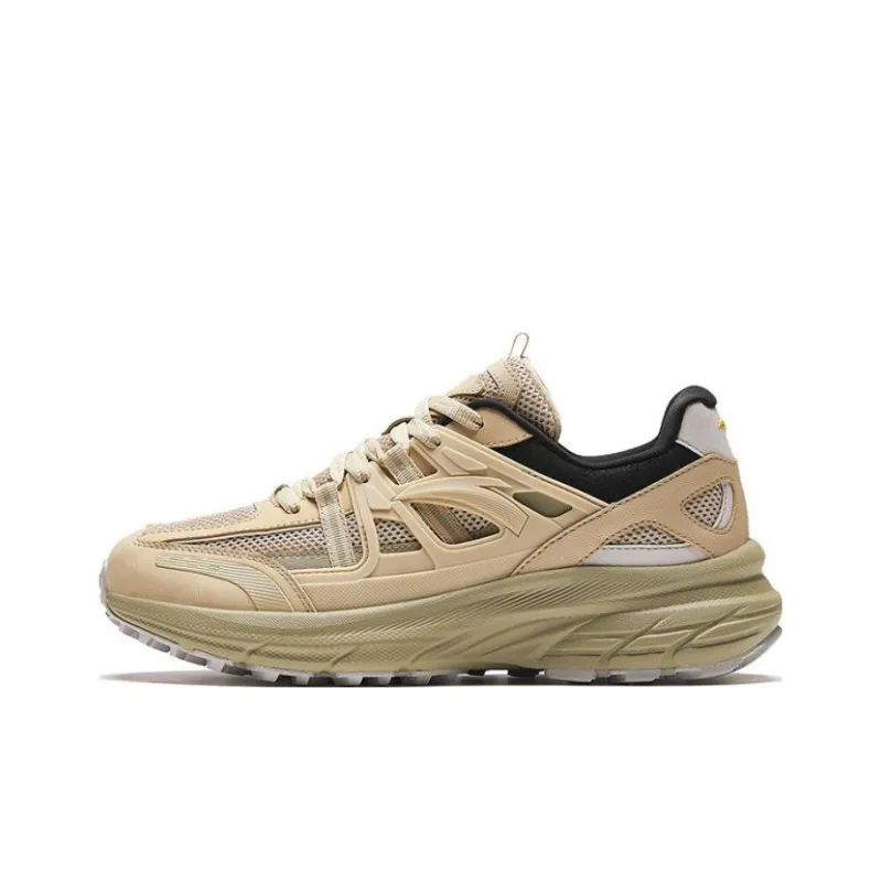 Anta AT955 Abrasion Resistant Low Top Running Shoes Men's Yellow-0
