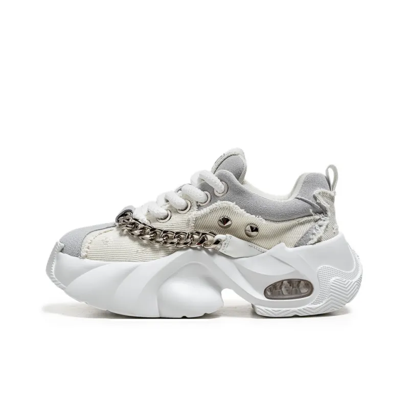 Yalu Anti Slip Wear Resistant Low Top Chunky Sneakers Men's-12