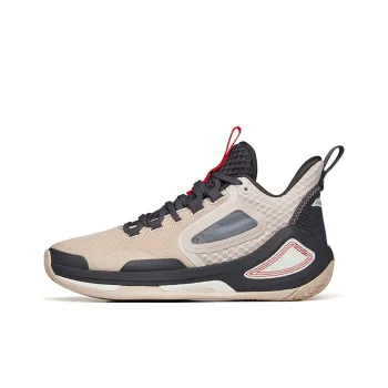 Anta Alien 3 Anti Slip Wear Resistant High Top Performance Basketball Shoes Men's Pink Gray