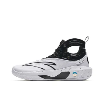 Anta KT8 KT 8 Black Eight Anti Slip Wear Resistant High Top Basketball Shoes Men's Black White