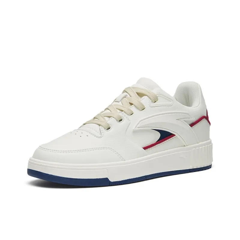 Anta 982 Low Top Skateboard Shoes Women's White Blue Red-1