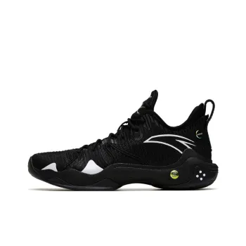Anta Frenzy 4 Pro The First Year Cushioning Anti Slip And Wear Resistant Mid Top Basketball Shoes Black