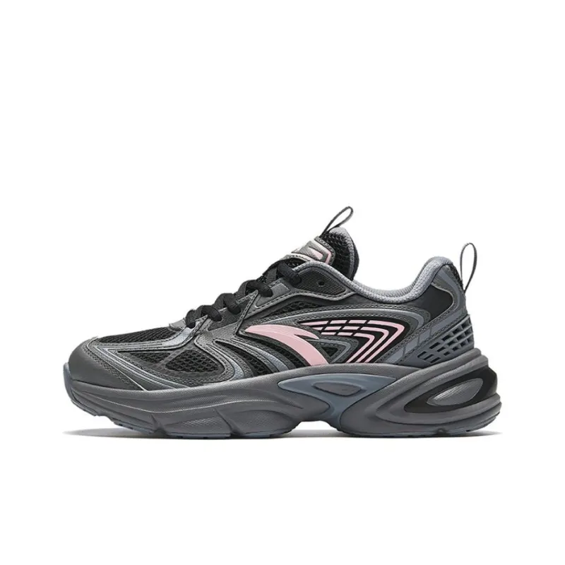 Anta Millennium Glacier Cushioning, Wear Resistant Low Top Casual Shoes Women's Gray Pink-0