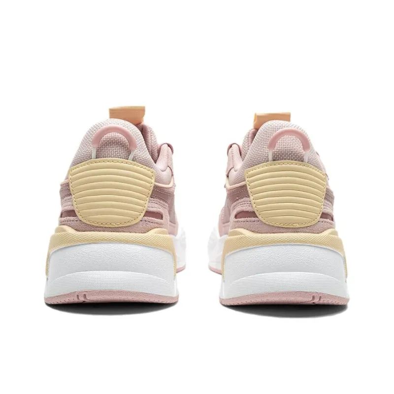 PUMA RS X Anti Slip Wear Resistant Low Top Kids Lifestyle Shoes Rose Gold Teenagers-3