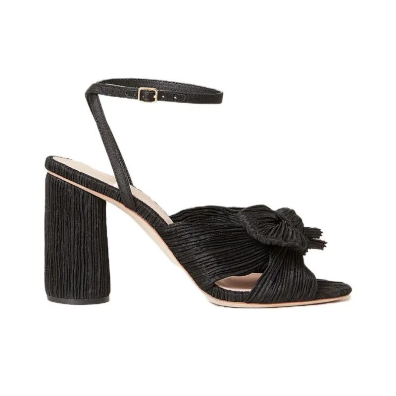 Loeffler Randall Camellia Strap Sandals 9cm Women's Black-1