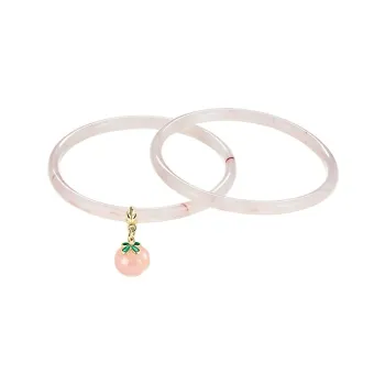 LILY&LOTTY Colored Glaze Jade Bangles Women's
