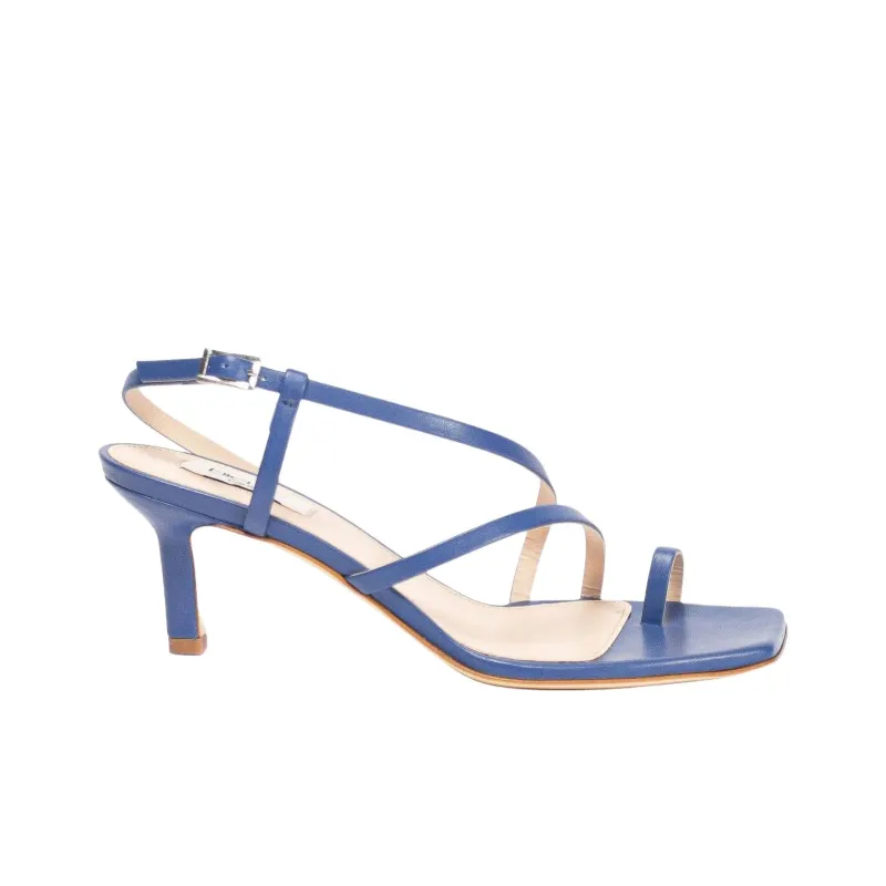 Elleme Twist One Strap Sandals 7cm Women's Blue-1