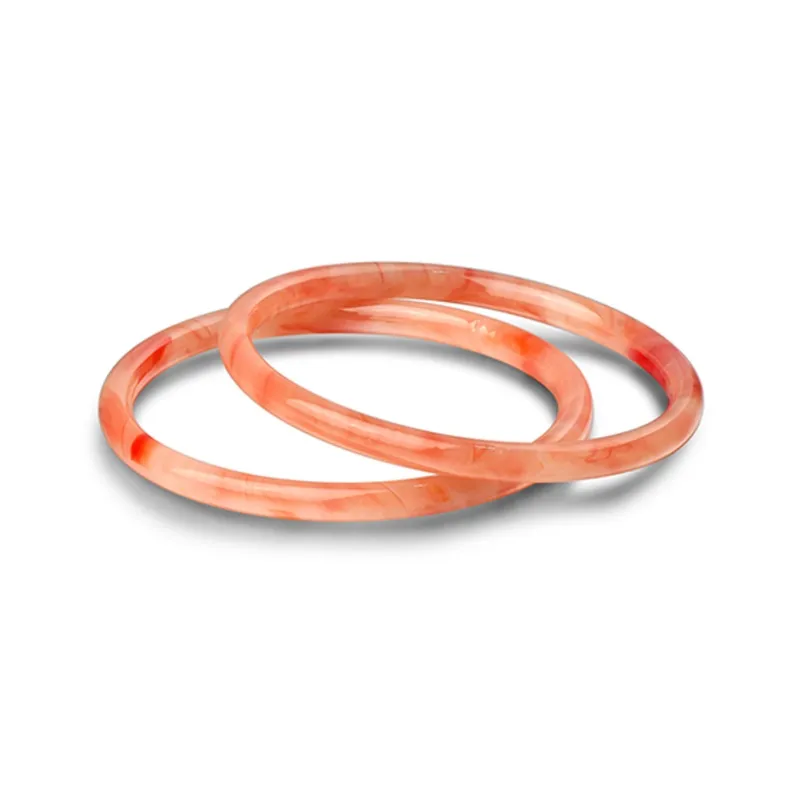 Muyan Colored Glaze Dried Rose Bangle Women's-4