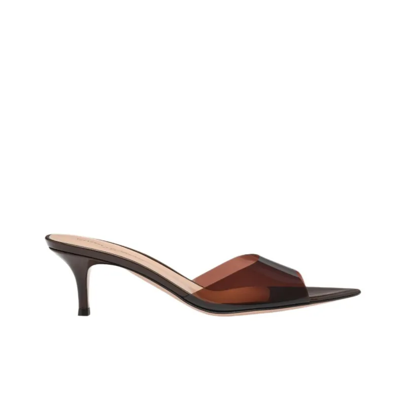 GIANVITO ROSSI Slide Slippers 5.5cm Women's Brown-1