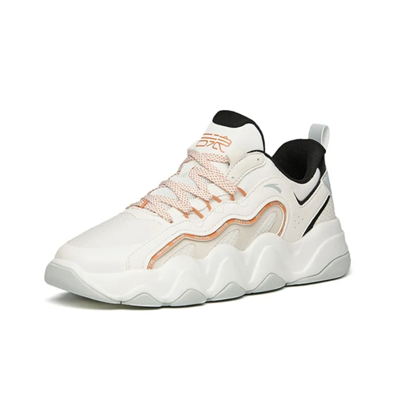 Anta Back Wave 1.0 Anti Slip And Wear Resistant Height Increasing Low Top Chunky Sneakers Women's-2