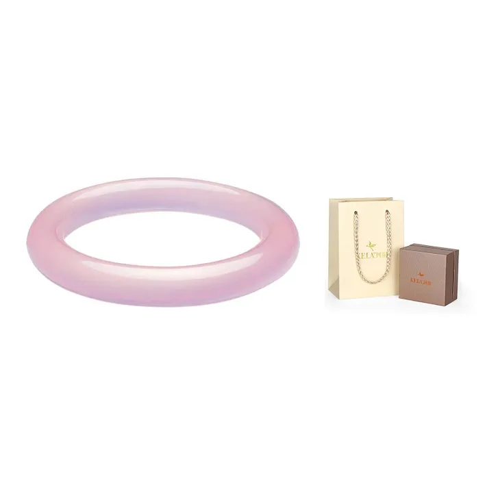 Koran White Agate Chalcedony Bangles Women's-4