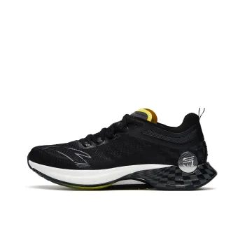 Anta Mach Pro Cushioned Slip Resistant Low Top Running Shoes Men's Black Gray
