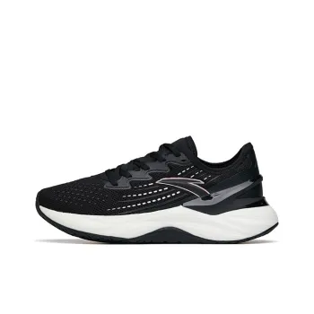 Anta Tron 2.0 Cushioning Anti Slip And Wear Resistant Low Top Running Shoes Women's Black White