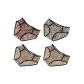 F Set-Wild Charm Leopard Print-Yellow Leopard Print+Yellow Leopard Print+White Leopard Print+Pink Leopard Print
