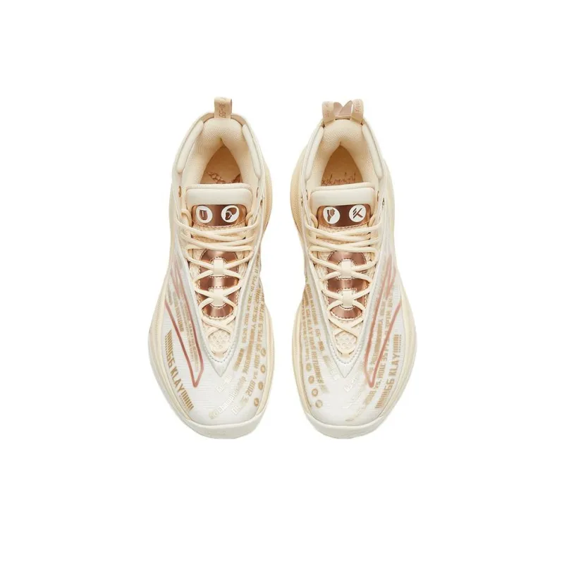 Anta KT8 G6 Soup Cushioning Anti-Slip And Wear-Resistant High-Top Performance Basketball Shoes Beige Brown-2