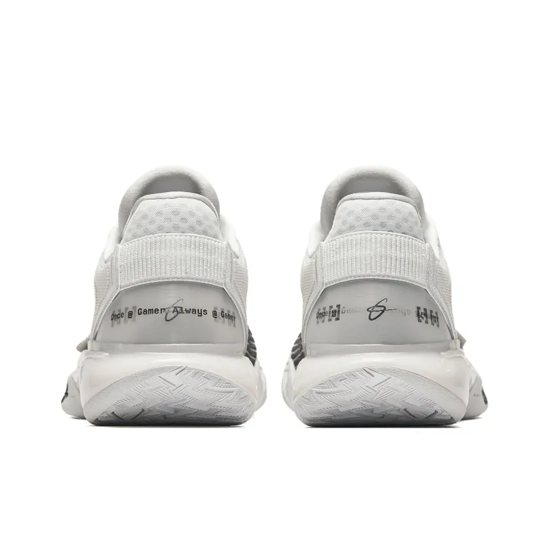 Anta GH5 Cushioning Rebound Low Top Basketball Shoes Men's Sand Grain Gray-4