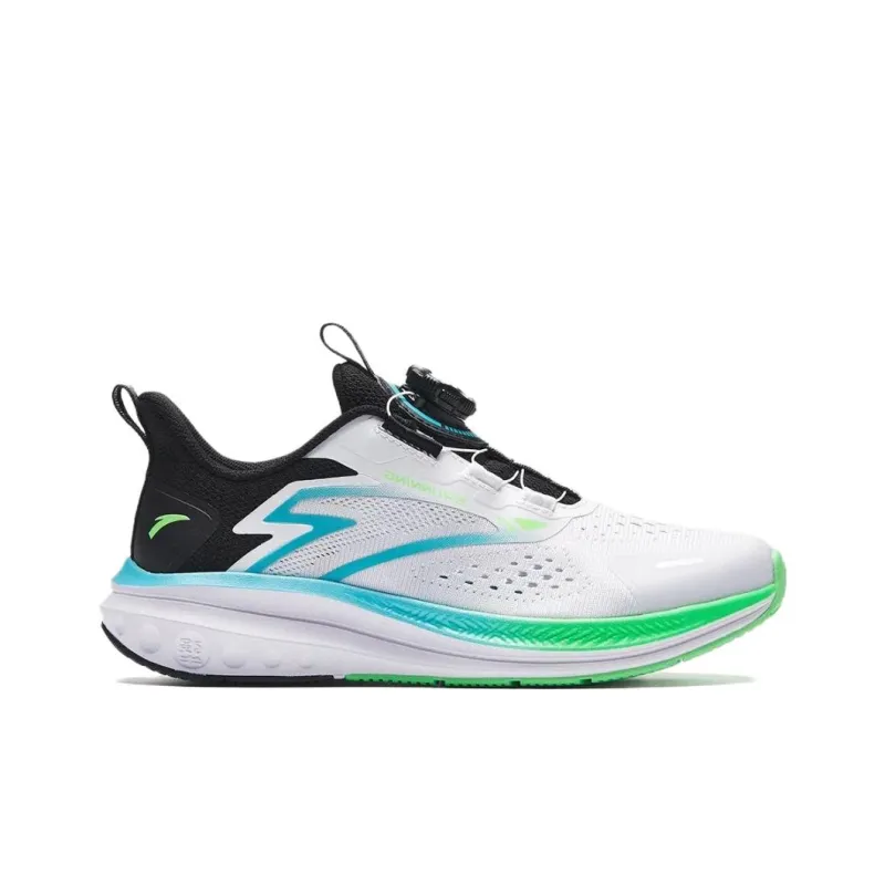 Anta Lite Cushioning Wear-Resistant Low-Top Running Shoes Men's Anta White/Black-1