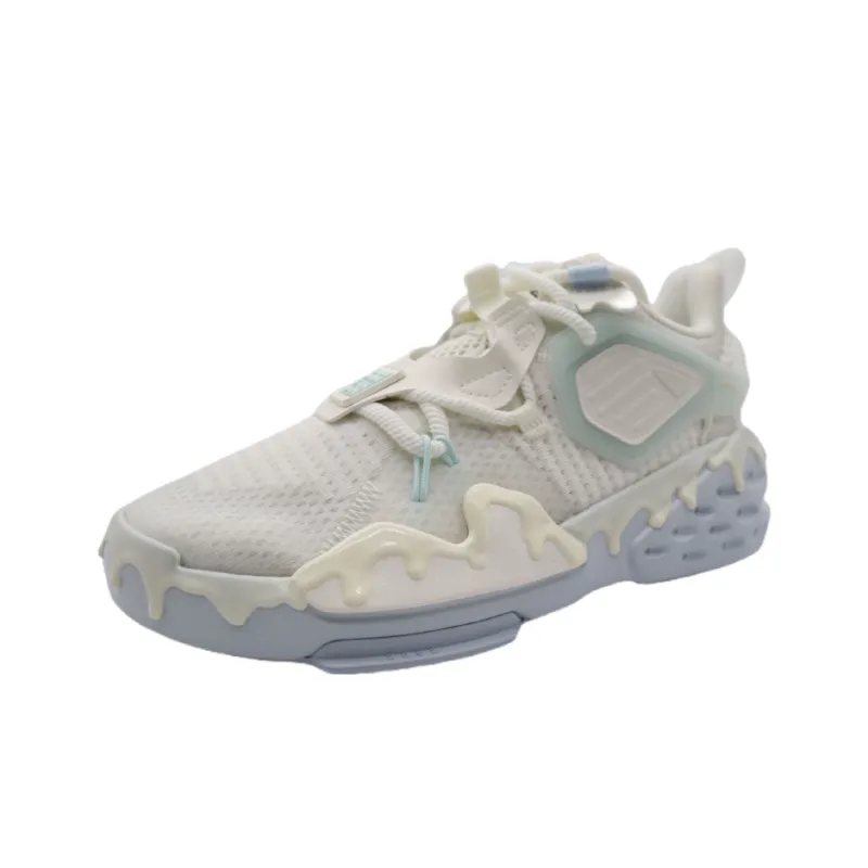 Anta Bastard Anti-Slip Wear-Resistant Mid-Top Training Shoes Men's White-2