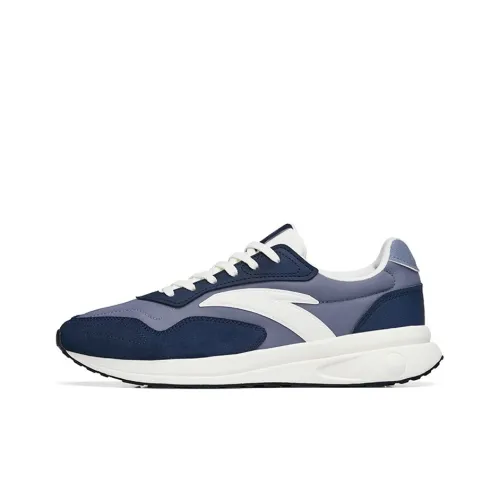 Anta HERITAGE Abrasion Resistant Low Top Sports Casual Shoes Men's Gray Blue
