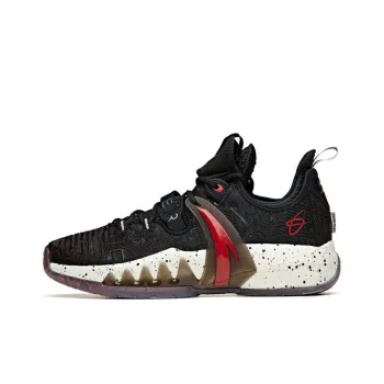 Anta GH2 HyperX Low Top Performance Basketball Shoes Men's Black Red Gray