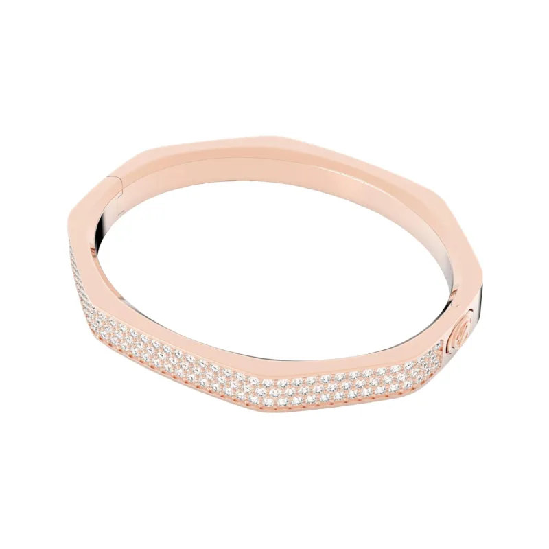 Swarovski Dextera Artificial Crystal Bangles Women's Rose Gold-1