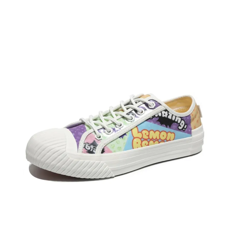 PEAK State Pole Lightweight And Wear-resistant Low-Top Skateboard Shoes Women's Purple Orange-2