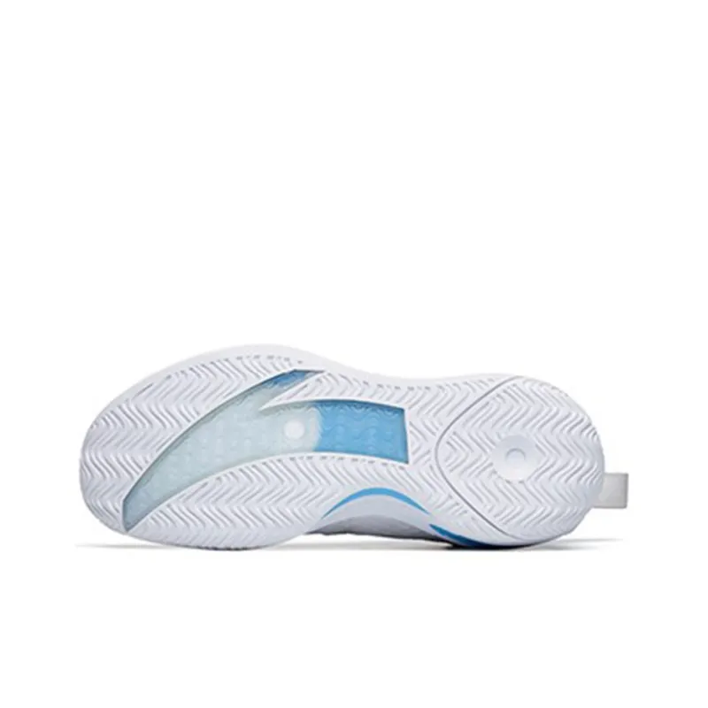 ANTA Alien 3 Basketball Shoes Men Mid Top ANTA White/Light Purple Blue-5