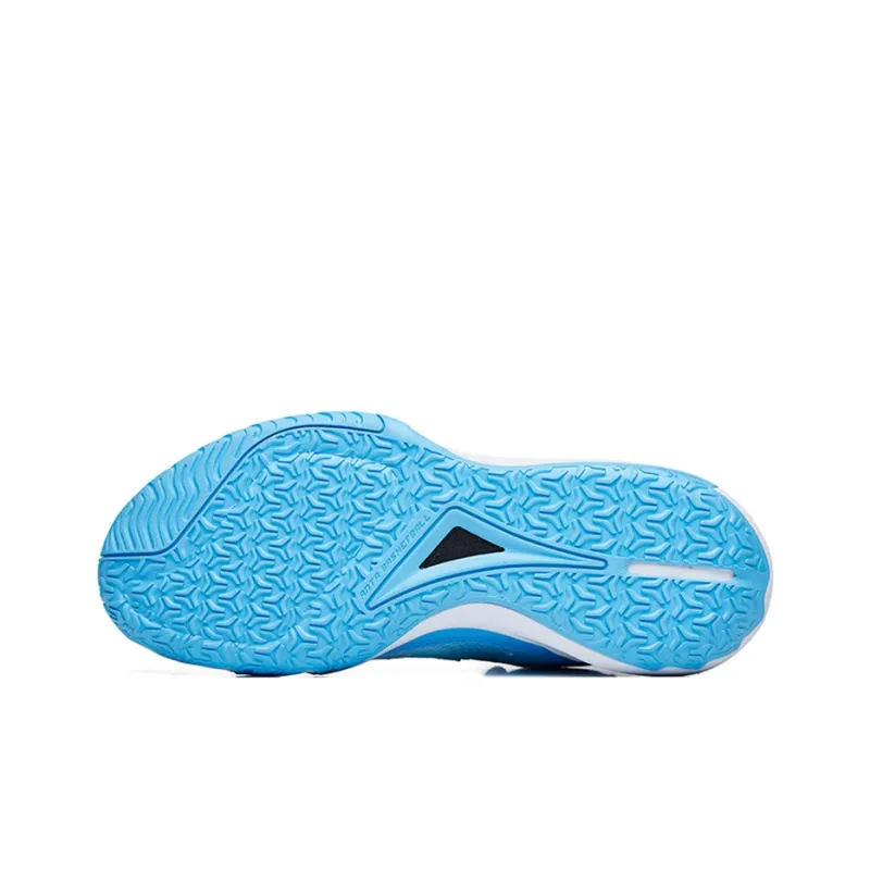 ANTA The Dagger 5 Basketball Shoes Men Low Top White/Clear Spring Blue-4